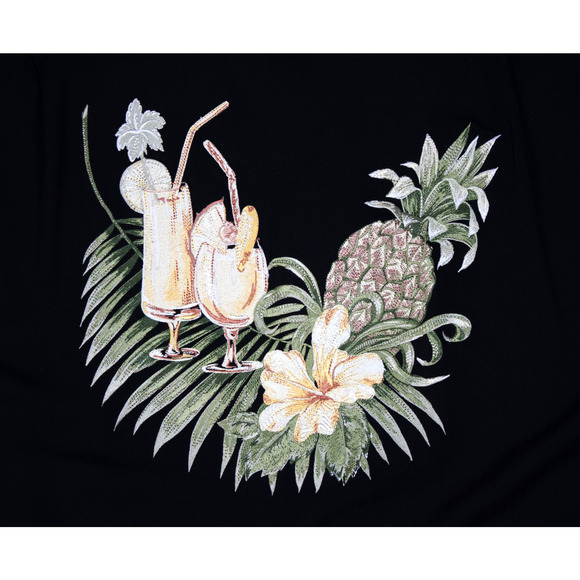 Luau Finest Silk Short Sleeve Button Up Shirt - Picture 2 of 6